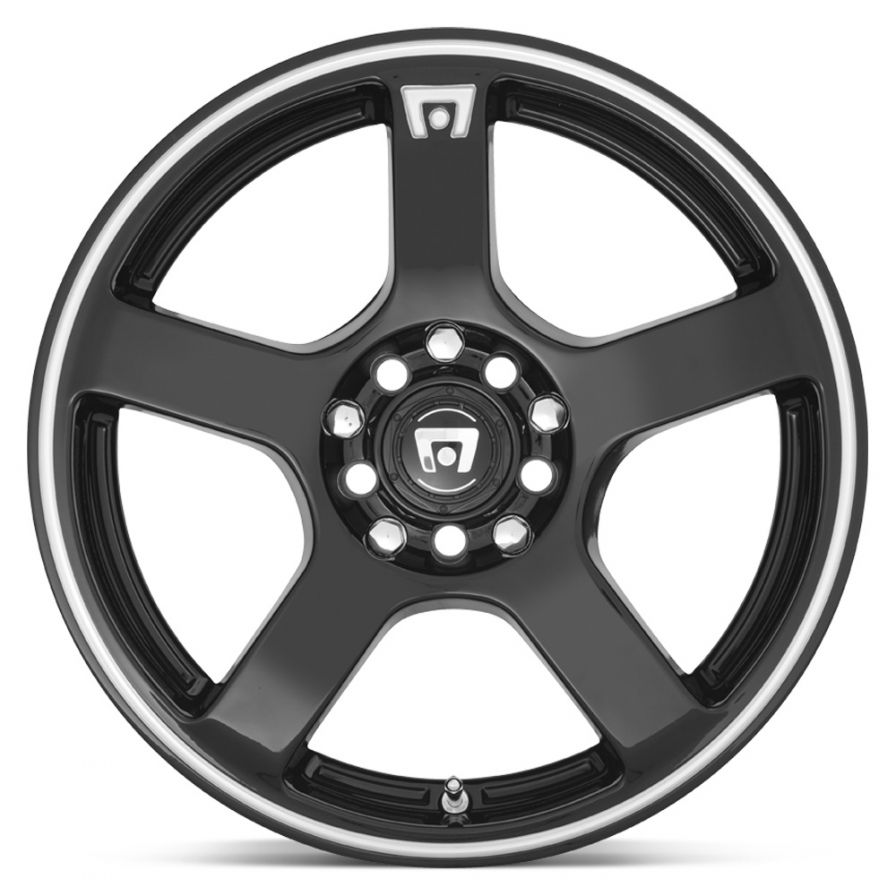 Motegi Racing<br>MR116 FS5 Gloss Black Machined Flange (17x7)